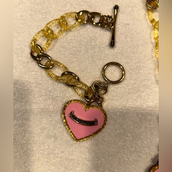 Vintage RARE Juicy Couture Y2K Matching Necklace and Bracelet - Picture 3 of 5